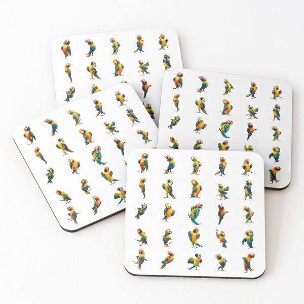 Item preview, Radiant Parrot Symphony Multicolor designed and sold by Pixel4Art.