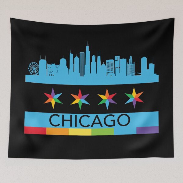 Item preview, Chicago Pride Flag designed and sold by Highway24.