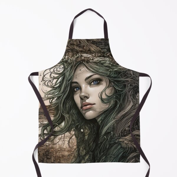 Item preview,  portrait of beauty7-fantasy-bold styles-dreamy mood-madness-abstract designed and sold by Hermossa-Art.