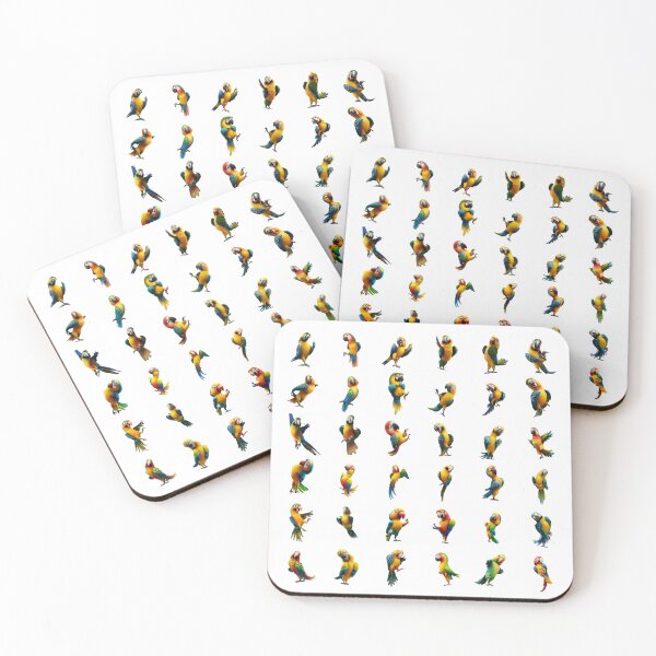 Item preview, Chromatic Parrot Charm Multicolor Beauty designed and sold by Pixel4Art.