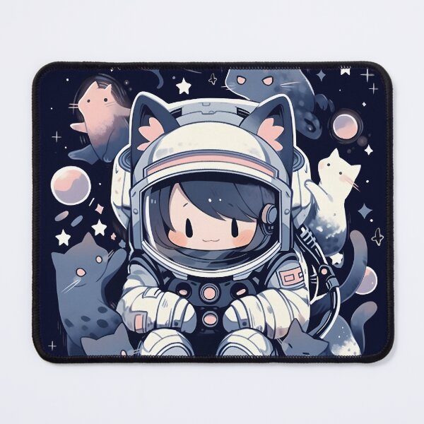 Item preview, Cute Space Cat Girl, Anime Cat Girl designed and sold by TheeDigitalDen.