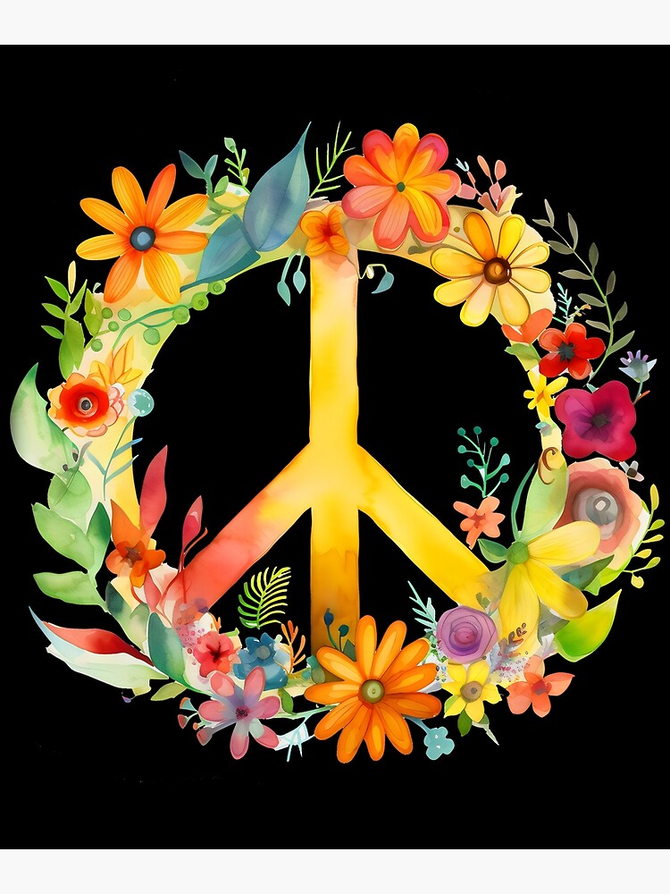 Poster Peace and love 