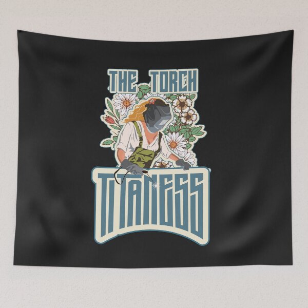 Item preview, The torch Titaness gift for welder girl designed and sold by HomeCoquette.
