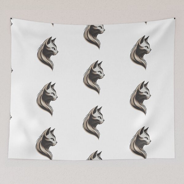 Item preview, cat graphics simple minimalist designed and sold by ArtHideaway.