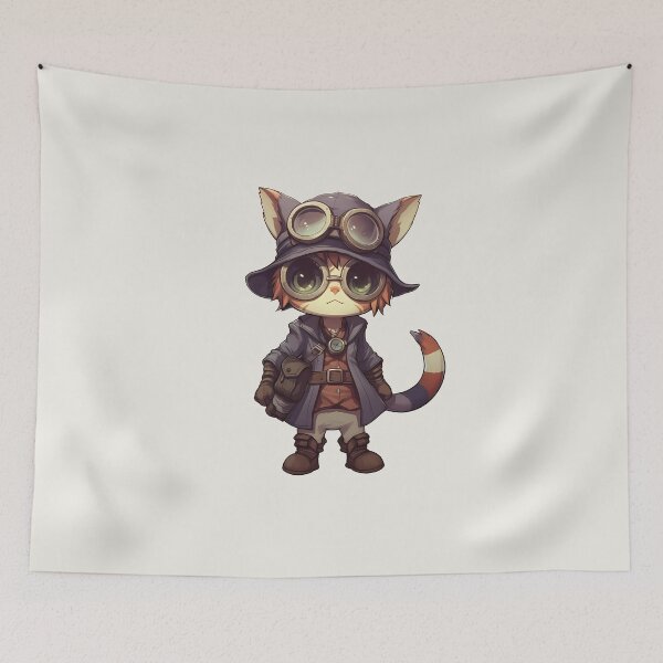 Item preview, Goggle Coat Cat designed and sold by SmittenbyKitten.