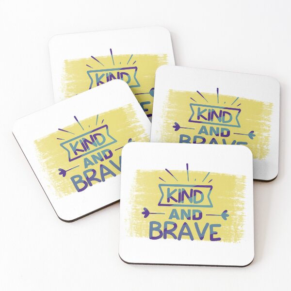 Item preview, Kind and brave designed and sold by pinkyfish1010.