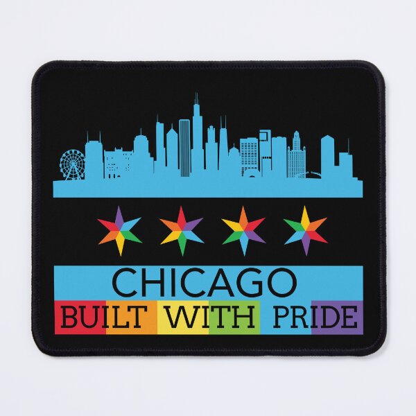 Item preview, Chicago Pride Flag Built with Pride designed and sold by Highway24.