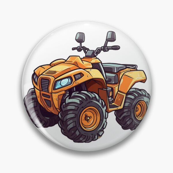 Item preview, Dynamic Orange ATV 4-Wheeler Illustration designed and sold by Salahmohad.