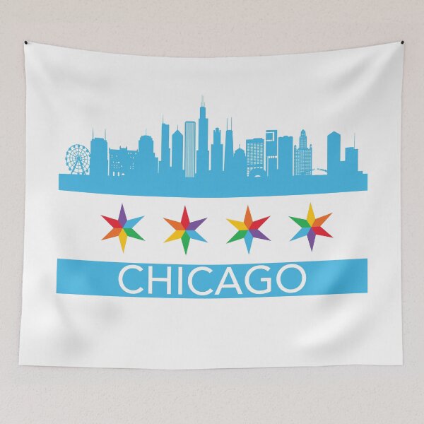 Item preview, Chicago Pride Flag designed and sold by Highway24.