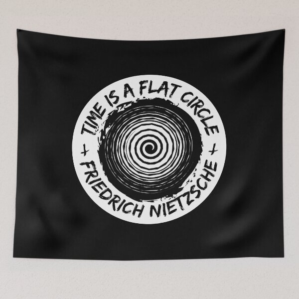 Item preview, Friedrich Nietzsche Time Is a Falt Cirkle designed and sold by Cleanthes.