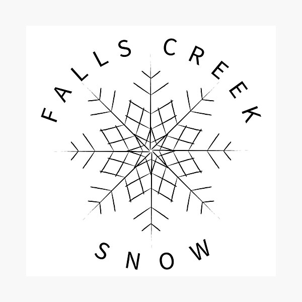 Item preview, Falls Creek Snowflake designed and sold by ClaireBillson.