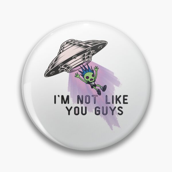 Item preview, Bl!nk 182 Inspired I_m Not Like You Guys Lyric - Alien Graphic - Emo, Pop Punk, Alt Rock - Tom Del designed and sold by BlackGoldenShop.