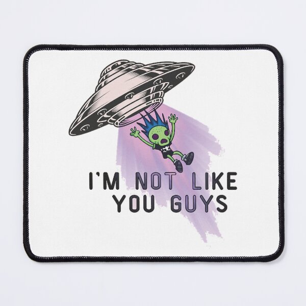 Item preview, Bl!nk 182 Inspired I_m Not Like You Guys Lyric - Alien Graphic - Emo, Pop Punk, Alt Rock - Tom Del designed and sold by BlackGoldenShop.