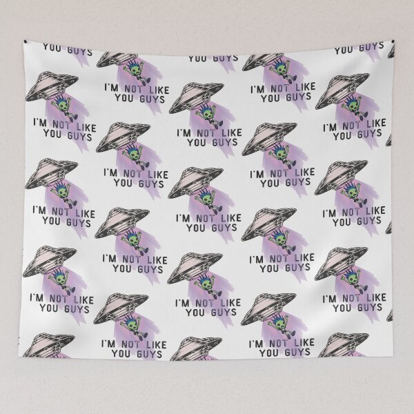 Item preview, Bl!nk 182 Inspired I_m Not Like You Guys Lyric - Alien Graphic - Emo, Pop Punk, Alt Rock - Tom Del designed and sold by BlackGoldenShop.