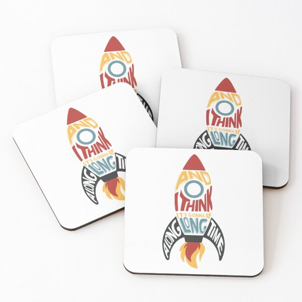 Item preview, rocketman calligram designed and sold by luckyfoxstudio.
