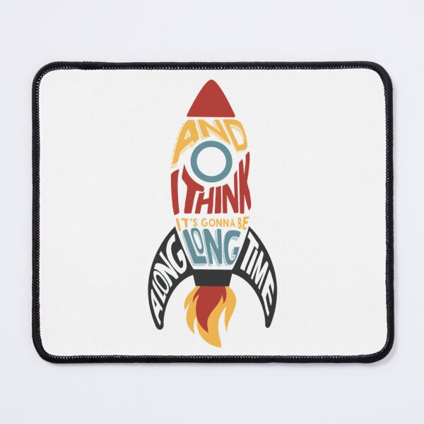 Item preview, rocketman calligram designed and sold by luckyfoxstudio.