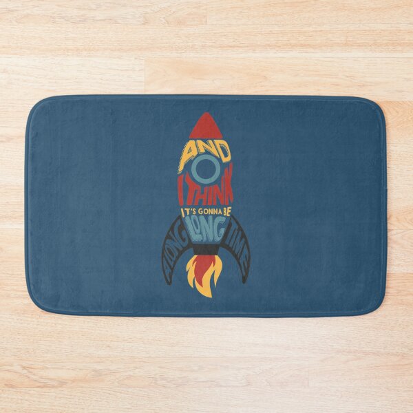 Item preview, rocketman calligram designed and sold by luckyfoxstudio.