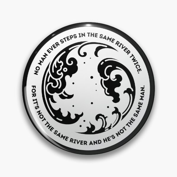Item preview, Heraclitus River Quote Cirkle designed and sold by Cleanthes.
