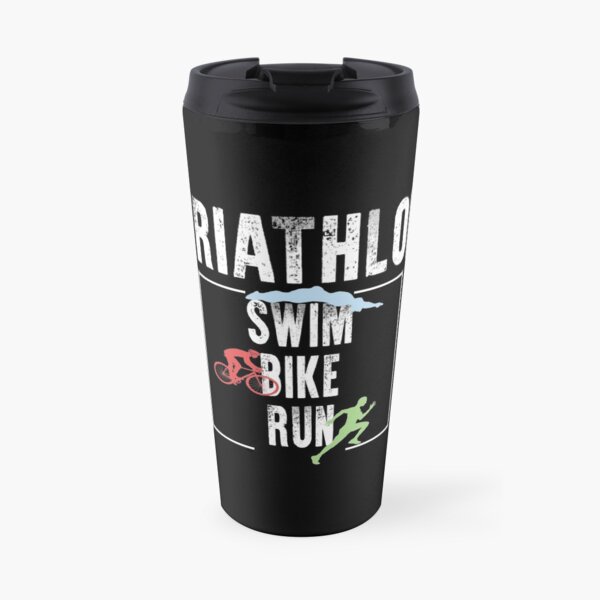 Triathlon, Swim Bike Run Triatleta Taza de viaje