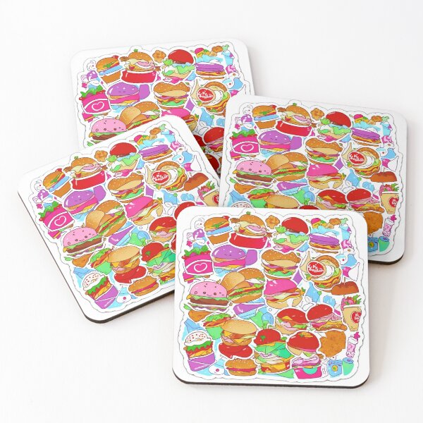 Artikelvorschau, Fast Food Frenzy: Whimsical Kawaii Meal Sticker for Foodies entworfen und verkauft von RedArtG09.