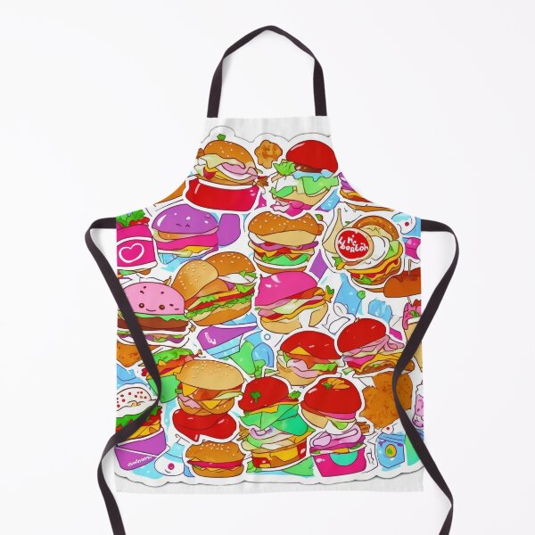 Item preview, Fast Food Frenzy: Whimsical Kawaii Meal Sticker for Foodies designed and sold by RedArtG09.
