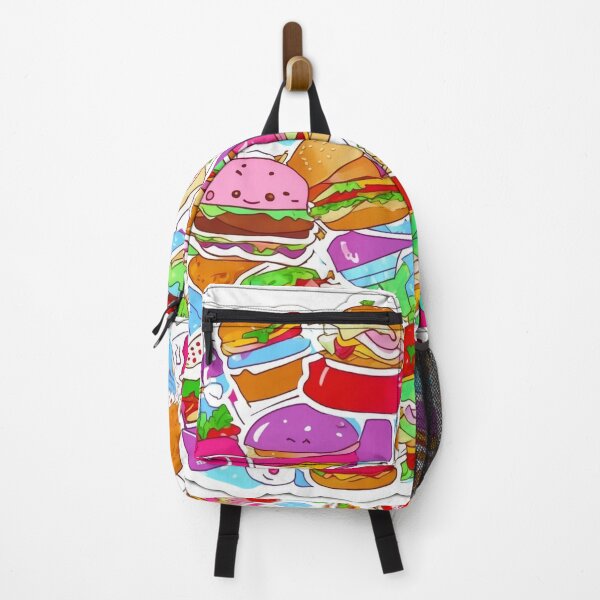 Item preview, Fast Food Frenzy: Whimsical Kawaii Meal Sticker for Foodies designed and sold by RedArtG09.