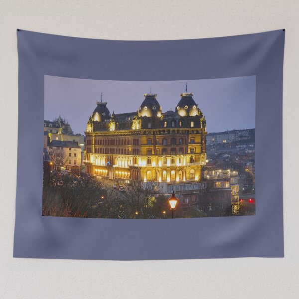 Item preview, Scarborough Grand Hotel At Night designed and sold by Alisonchambers2.