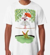 Nettes Halloween Das Krokodilmädchen Tödlicher Zirkus Longshirt