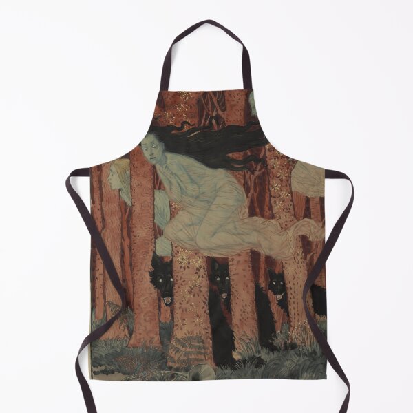 Item preview, Eugene Grasset, Three women and three wolves designed and sold by NouveauEra.