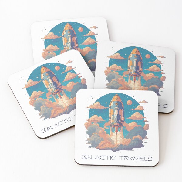 Item preview, Galactic Travels | Space Rockets | T-Shirts designed and sold by thrillquest.
