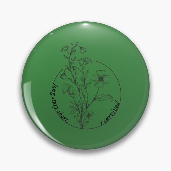 Item preview, long story short, i survived flower circle designed and sold by Emparhdesigner.