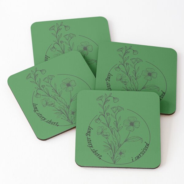 Item preview, long story short, i survived flower circle designed and sold by Emparhdesigner.