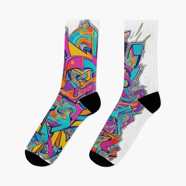 Item preview, Expressive Composition: Vibrant Graffiti Illustration with Patterns and Shapes designed and sold by RedArtG09.