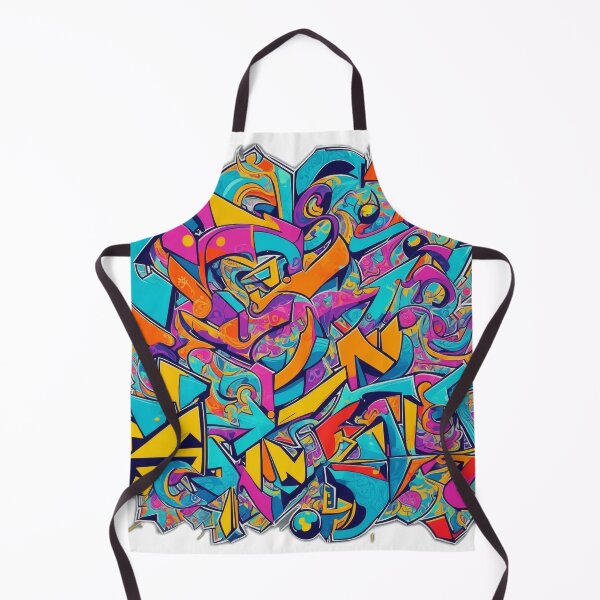 Artikelvorschau, Expressive Composition: Vibrant Graffiti Illustration with Patterns and Shapes entworfen und verkauft von RedArtG09.