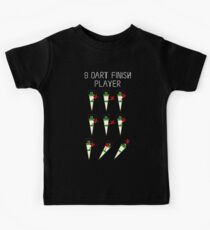 Nine dart finish player Kids Tee