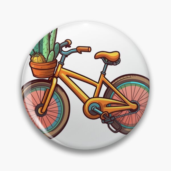 Item preview, Whimsical Bicycle with Cactus Basket designed and sold by Salahmohad.