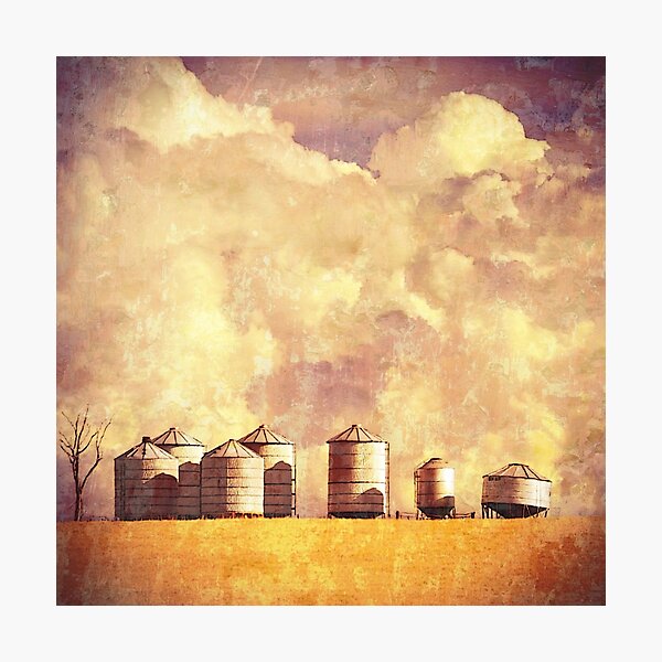 Summer Silos Photographic Print