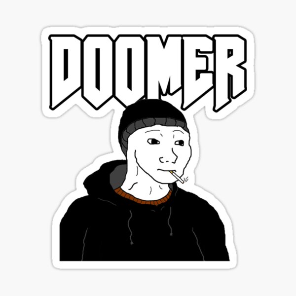Doomer Wojak Sticker for Sale by Verbital