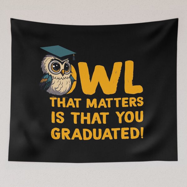 Item preview, Cool Owl Graduation Pun designed and sold by Zazizu.