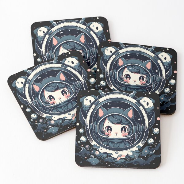 Item preview, Cute Space Cat Girl, Anime Cat Girl designed and sold by TheeDigitalDen.