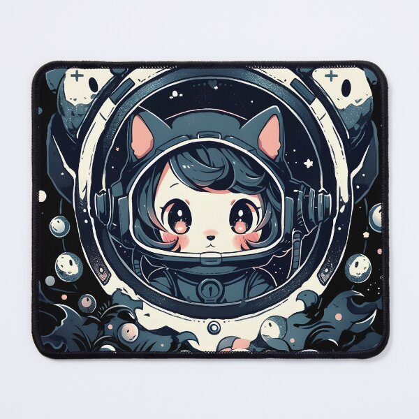 Item preview, Cute Space Cat Girl, Anime Cat Girl designed and sold by TheeDigitalDen.