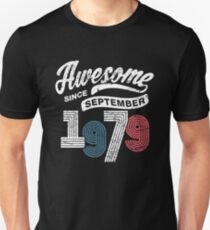 Awesome Since September 1979 Shirt Vintage 39th Birthday Unisex T-Shirt