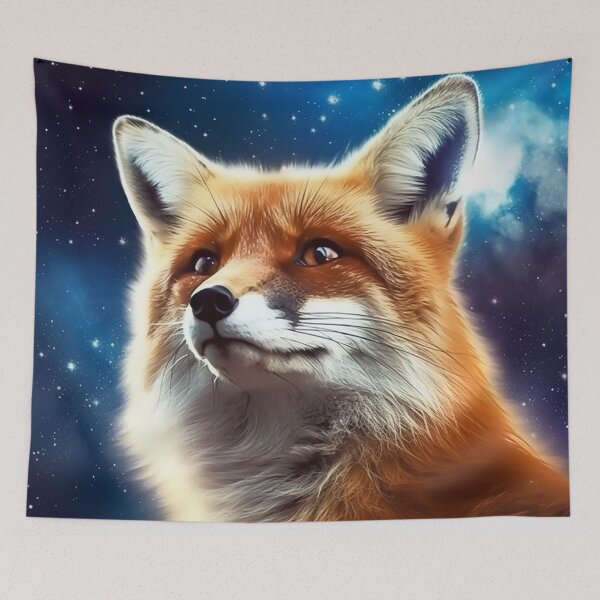Item preview, Retro Fox in Space designed and sold by jadelineaurez.