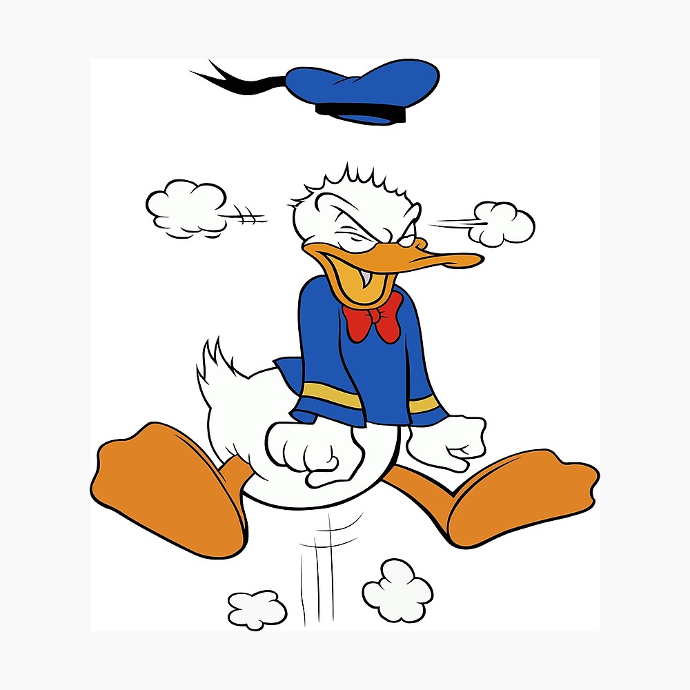 Donald Duck Poster Von Pa Squale Redbubble