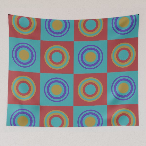 Item preview, retro sixties style geometrical pattern designed and sold by pauloneill-art.