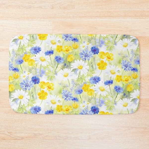 Item preview, Watercolour English Wildflower Meadow designed and sold by RSHarts.