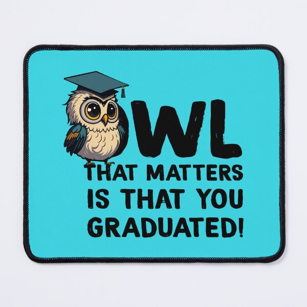 Item preview, Cool Cartoonish Owl Graduation Pun designed and sold by Zazizu.