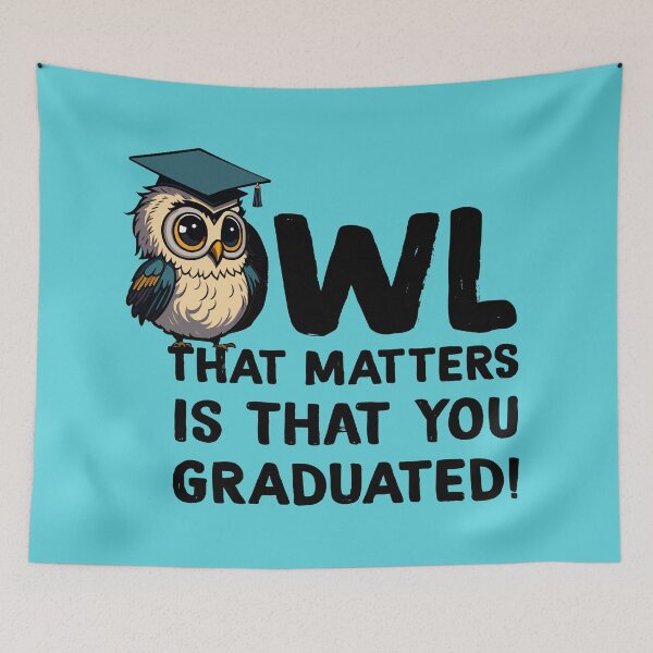 Item preview, Cool Cartoonish Owl Graduation Pun designed and sold by Zazizu.