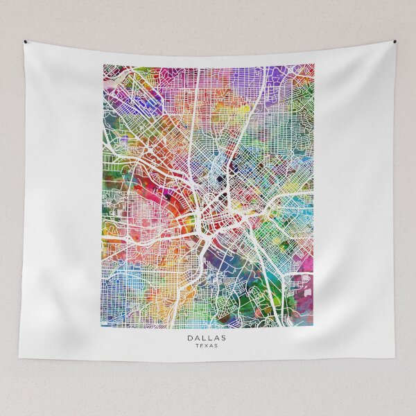 Item preview, Dallas Texas City Map designed and sold by ArtPrints.