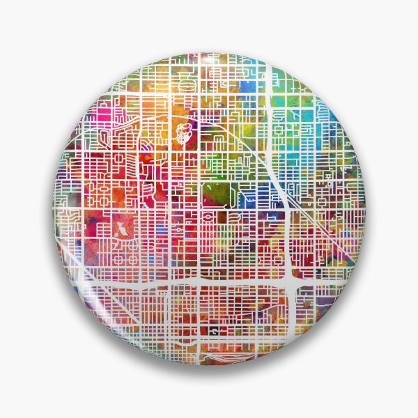 Artikelvorschau, Stadtplan von Phoenix, Arizona entworfen und verkauft von ArtPrints.